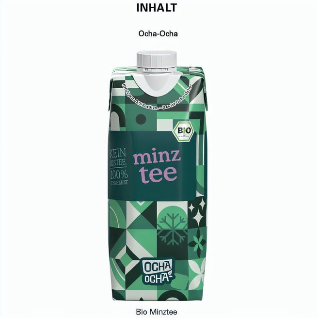 Drink Pack mit Ocha-Ocha® BIO Minztee in Werbeverpackung