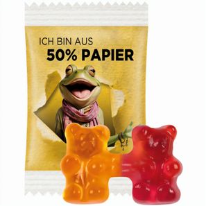 Trolli Team Gummibärchen Premium, Folie weiß mit ca. 50 % Papieranteil