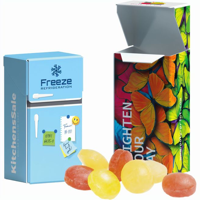 Produktabbildung Slim Box Mini, Mini Bonbons Fruchtmix Slim Box Mini, Mini Bonbons Fruchtmix