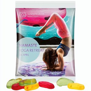 Maxitüte, Folie weiß, Trolli Fruchtgummi Autos
