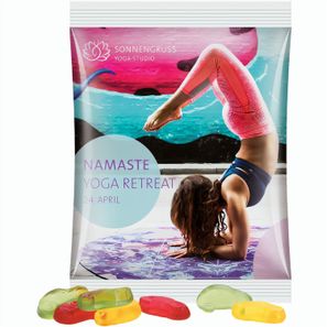 Maxitüte, Folie weiß, Trolli Fruchtgummi Autos