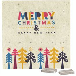 Produktabbildung Täfelchen Adventskalender Graspapier, Alpenmilch-Schokotäfelchen Täfelchen Adventskalender Graspapier, Alpenmilch-Schokotäfelchen
