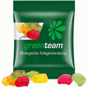 Minitüte,10 g, kompostierbare Folie transparent, Trolli Fruchtgummi Auto-Mischung