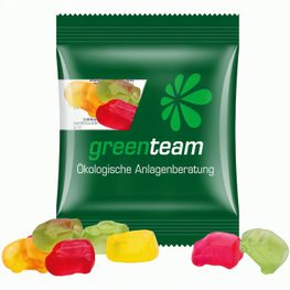 Minitüte,10 g, kompostierbare Folie transparent, Trolli Fruchtgummi Auto-Mischung