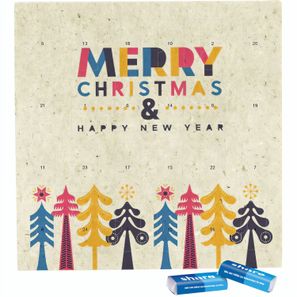Täfelchen Adventskalender Graspapier, share Schokotäfelchen