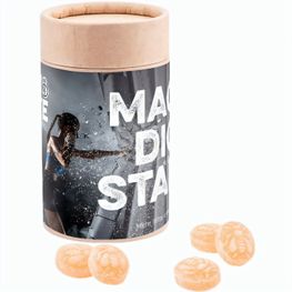 Papierdose Eco Midi mit Honigbienen Bonbons