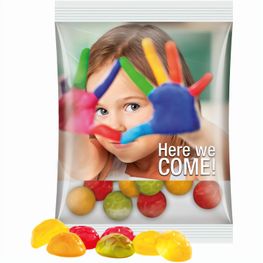 Maxitüte, Folie transparent, Trolli Fruchtgummi Fußbälle