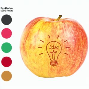 LogoFrucht Apfel "Brainstorming" rot
