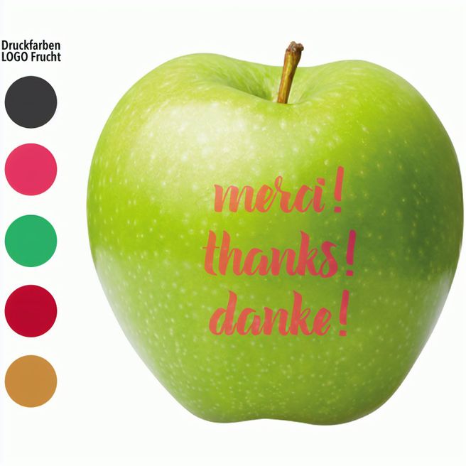 Produktabbildung LogoFrucht Apfel "Danke" grün LogoFrucht Apfel "Danke" grün