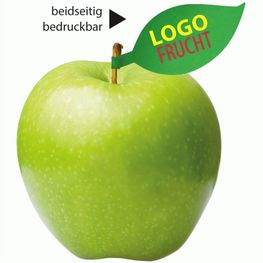 Apfel grün mit Apfelblatt 4c