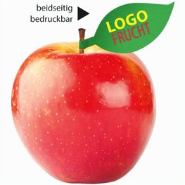 Apfel rot mit Apfelblatt 4c