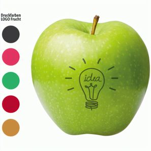 LogoFrucht Apfel "Brainstorming" grün