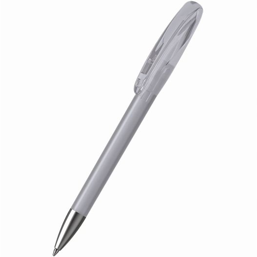 ein stift mit einer metallspitze und einem silberkörper Drehkugelschreiber Boa ice/transparent Ms (Bild 1)