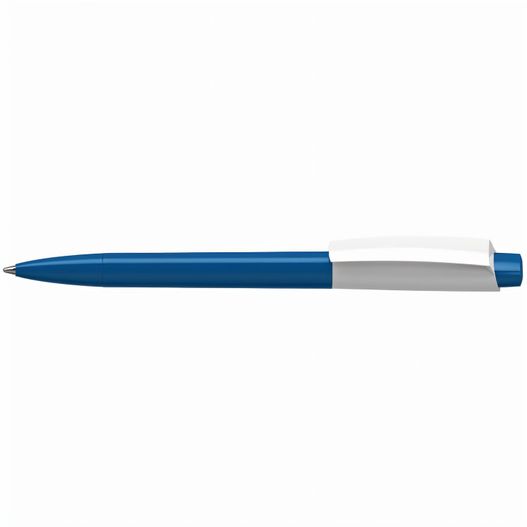 ein stift mit blauer spitze und weißer spitze Druckkugelschreiber Zeno high gloss (Bild 1)