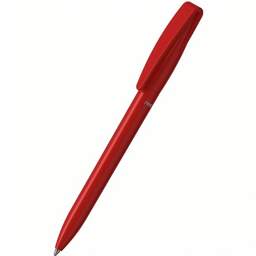 ein roter stift auf einer weißen oberfläche Drehkugelschreiber Cobra recycling (Bild 1)