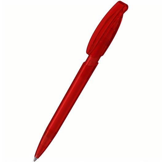 ein roter stift mit schwarzer spitze Druckkugelschreiber Rodeo transparent (Bild 1)