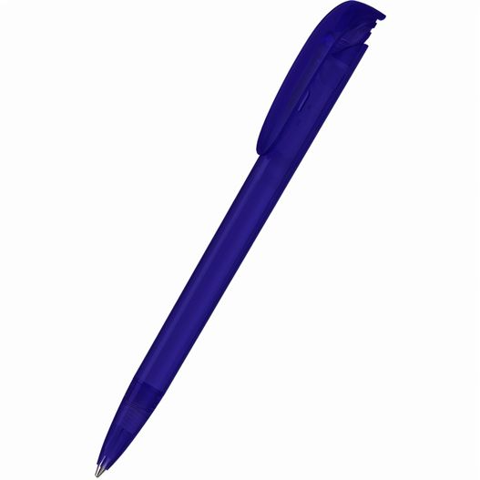 ein blauer stift auf einer weißen oberfläche Kugelschreiber Jona transparent (Bild 1)