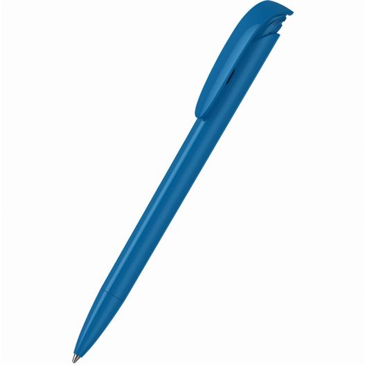 ein blauer stift auf einer weißen oberfläche Druckkugelschreiber Jona high gloss (Bild 1)
