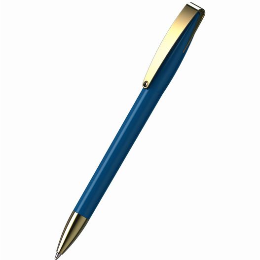 ein blauer stift mit einer goldenen spitze Drehkugelschreiber Cobra high gloss MMg (Bild 1)