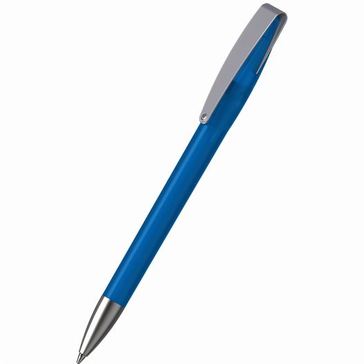ein blauer stift mit einer silbernen spitze Drehkugelschreiber Cobra ice MMs (Bild 1)
