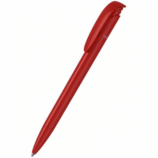 ein roter stift mit schwarzer spitze Druckkugelschreiber Jona recycling (Bild 1)