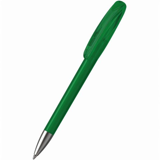 ein grüner stift mit silberner spitze Drehkugelschreiber Boa ice/transparent Ms (Bild 1)
