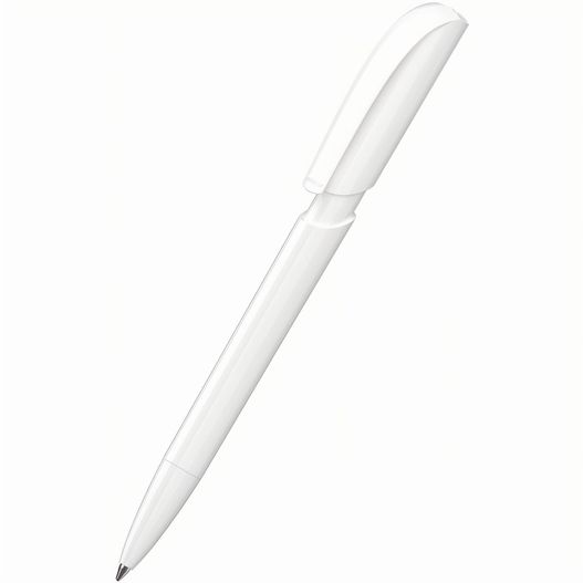 ein weißer stift mit schwarzer spitze Druckkugelschreiber Push high gloss (Bild 1)