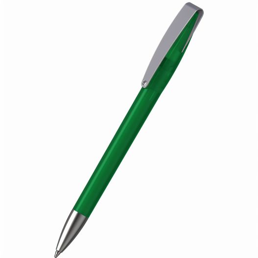 ein grüner stift mit silberner spitze Drehkugelschreiber Cobra ice MMs (Bild 1)