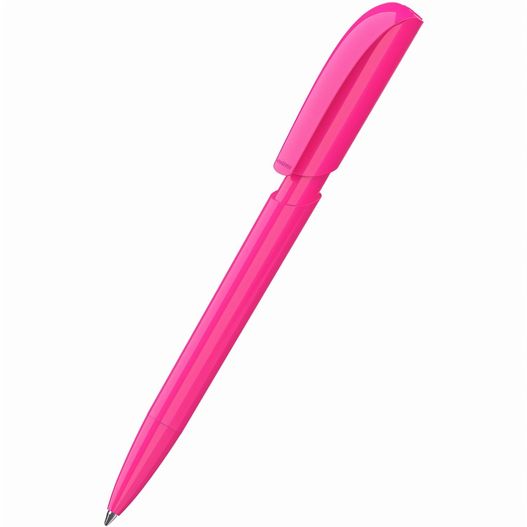 ein rosa stift mit einer schwarzen spitze Druckkugelschreiber Push high gloss (Bild 1)