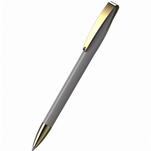 ein stift mit einer goldenen spitze auf einem weißen hintergrund Drehkugelschreiber Cobra high gloss MMg (Bild 1)