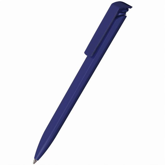 ein blauer stift mit schwarzer spitze Druckkugelschreiber Trias high gloss (Bild 1)