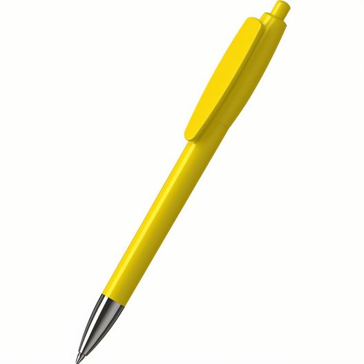 gelber stift mit silberner spitze Druckkugelschreiber Klix high gloss Mn (Bild 1)