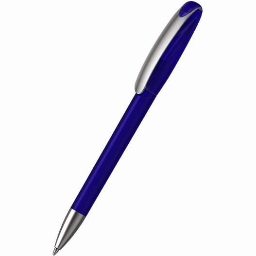 ein blauer stift mit einer silbernen spitze Drehkugelschreiber Boa ice/transparent MMs (Bild 1)