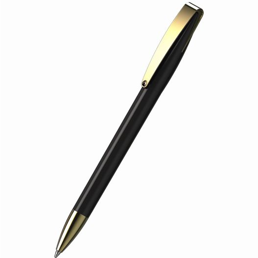 ein stift mit einer goldenen spitze auf einem weißen hintergrund Drehkugelschreiber Cobra high gloss MMg (Bild 1)