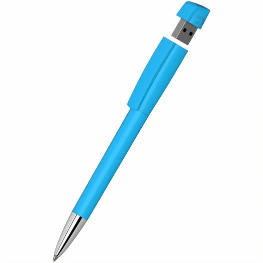 Drehkugelschreiber mit integriertem USB-Stick Turnus high gloss Mn USB 2.0 (Bild 1)