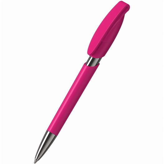 ein rosa stift mit einer metallspitze auf einem weißen hintergrund Druckkugelschreiber Rodeo high gloss Mn (Bild 1)