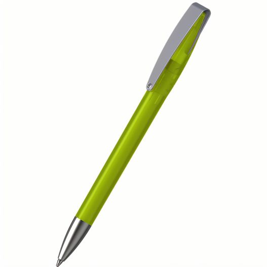 ein grüner stift mit silberner spitze Drehkugelschreiber Cobra ice MMs (Bild 1)