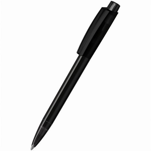 ein stift mit einem schwarzen körper und einer schwarzen spitze Druckkugelschreiber Zeno transparent (Bild 1)