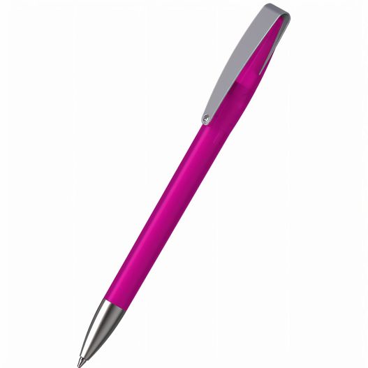 ein rosa stift mit einer silbernen spitze Drehkugelschreiber Cobra ice MMs (Bild 1)