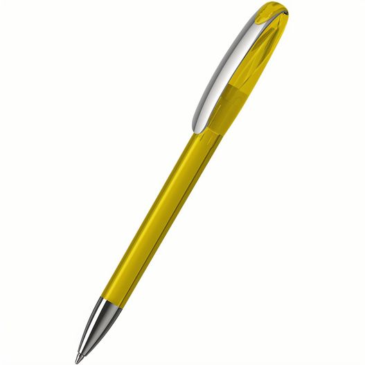gelber stift mit silberner spitze Drehkugelschreiber Boa transparent MMn (Bild 1)