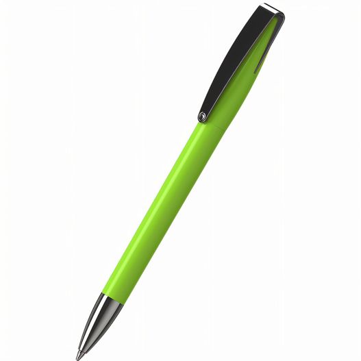ein grüner stift mit schwarzer spitze Drehkugelschreiber Cobra high gloss MMn (Bild 1)