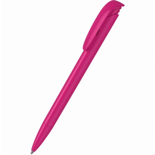 ein rosa stift auf einer weißen oberfläche Druckkugelschreiber Jona high gloss (Bild 1)