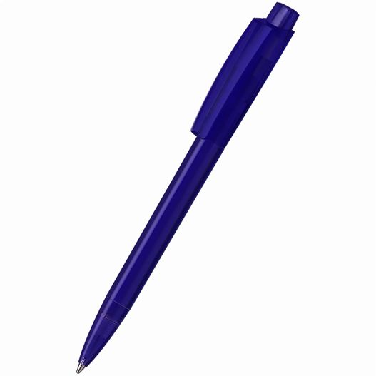 ein blauer stift auf einer weißen oberfläche Druckkugelschreiber Zeno transparent (Bild 1)