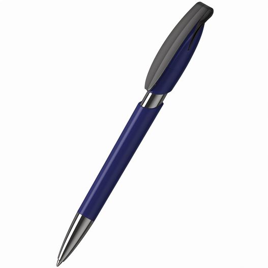 ein stift mit blauem körper und silberner spitze Druckkugelschreiber Rodeo high gloss MMn (Bild 1)