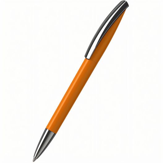 ein stift mit einer schwarzen spitze und orangen körper Drehkugelschreiber Arca high gloss MMn (Bild 1)