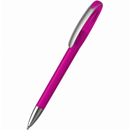 ein rosa stift mit einer silbernen spitze Kugelschreiber Boa ice/transparent MMs (Bild 1)