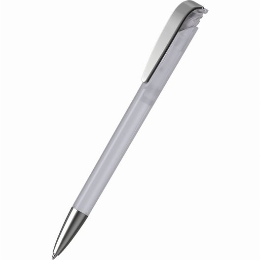 ein stift mit einer metallspitze auf einem weißen hintergrund Druckkugelschreiber Jona ice MMs (Bild 1)