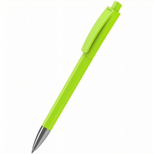 ein grüner stift mit einer metallspitze Druckkugelschreiber Qube high gloss Mn (Bild 1)