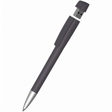 Drehkugelschreiber mit integriertem USB-Stick Turnus softgrip Ms USB 2.0
