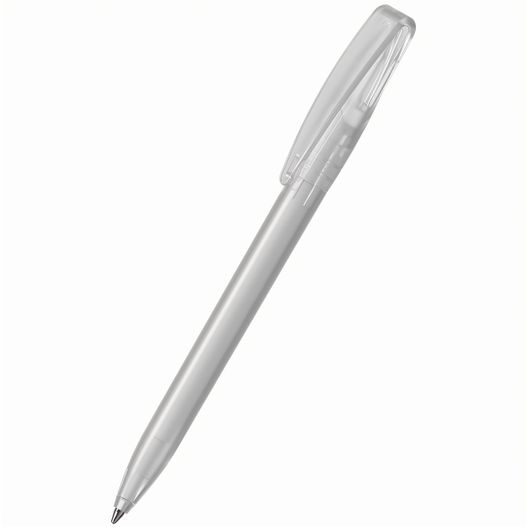 ein stift mit einem silbernen körper und einer schwarzen spitze Kugelschreiber Cobra ice (Bild 1)